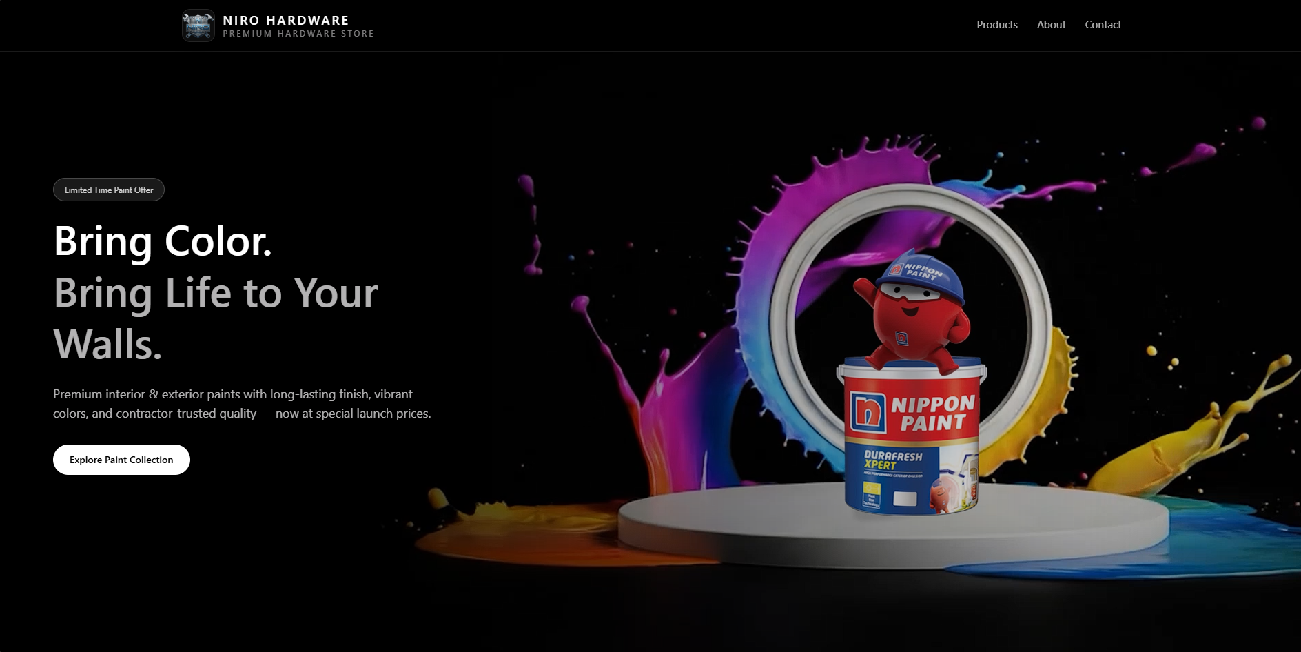 Niro Hardware website preview